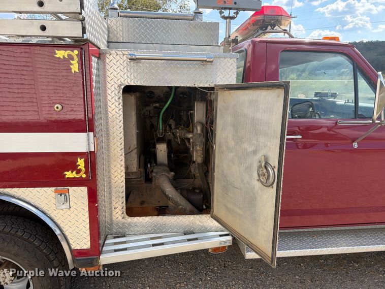 image for item FK5143 1986 Ford F350 pumper fire truck