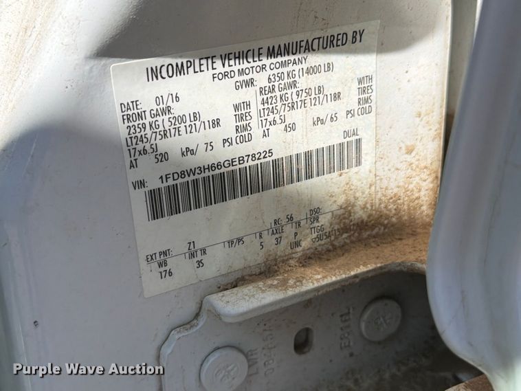 image for item FM7645 2016 Ford F350 Ext. Cab utility / service truck