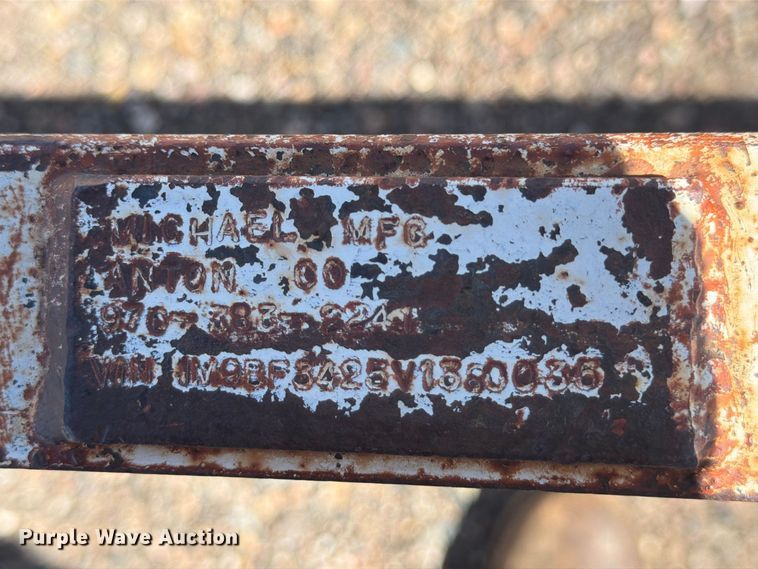 image for item FM7646 1997 Michael Mfg pole trailer