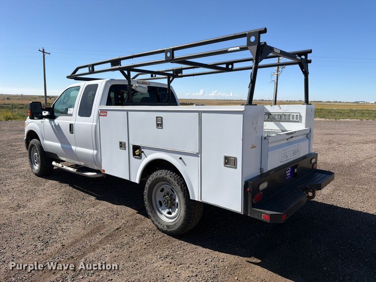 image for item FM7647 2016 Ford F250 Ext. Cab utility bed pickup truck