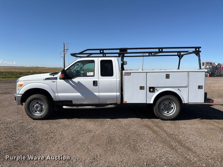 image for item FM7647 2016 Ford F250 Ext. Cab utility bed pickup truck