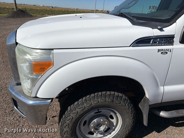 image for item FM7647 2016 Ford F250 Ext. Cab utility bed pickup truck