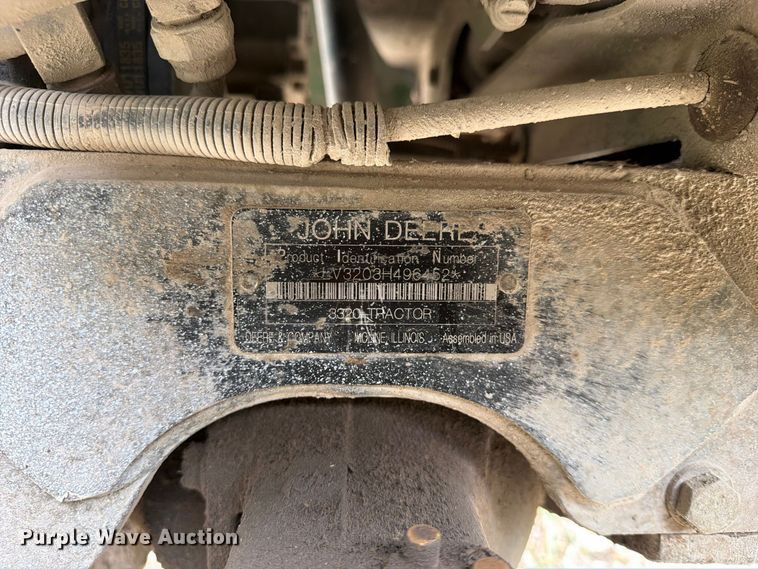 image for item FN2596 John Deere 3320 MFWD tractor