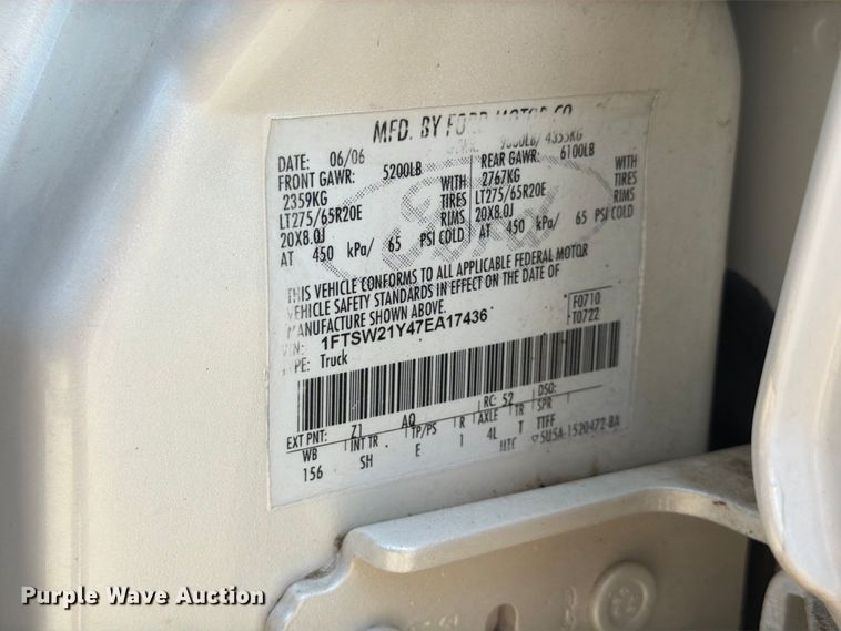 image for item FP3093 2007 Ford F250 Super Duty King Ranch Crew Cab pickup truck