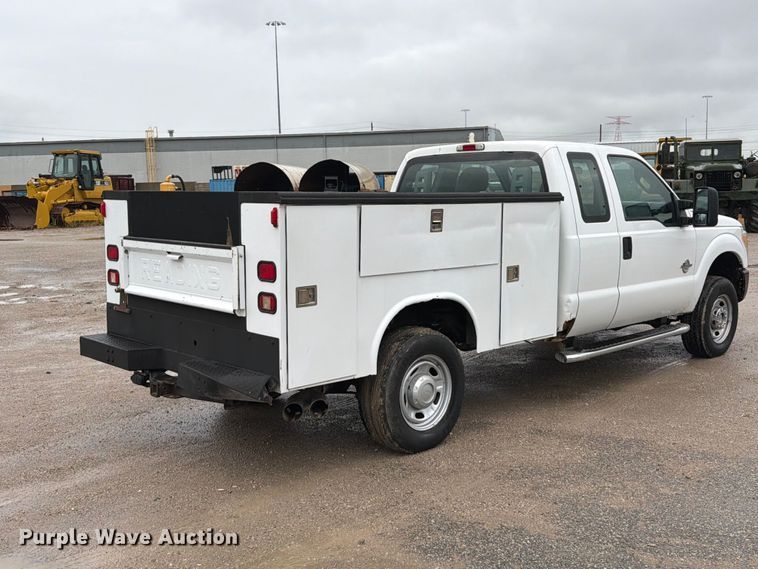 image for item FT6284 2011 Ford F350 Super Duty XL Ext. Cab utility bed pickup truck
