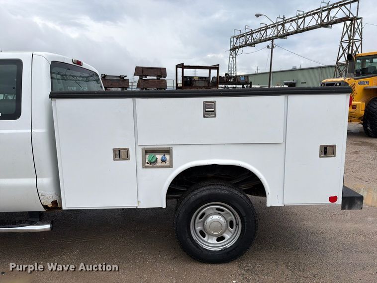image for item FT6284 2011 Ford F350 Super Duty XL Ext. Cab utility bed pickup truck