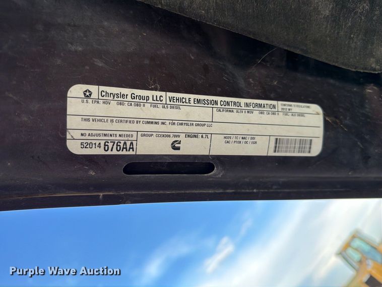 image for item FT6702 2012 Dodge Ram 2500 Crew Cab pickup truck