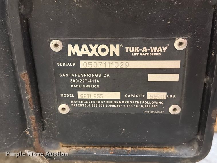 image for item FT6704 Maxon GPTLR55 end gate lift