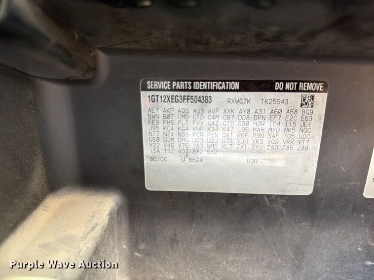 image for item FU4582 2015 GMC Sierra 2500HD 
