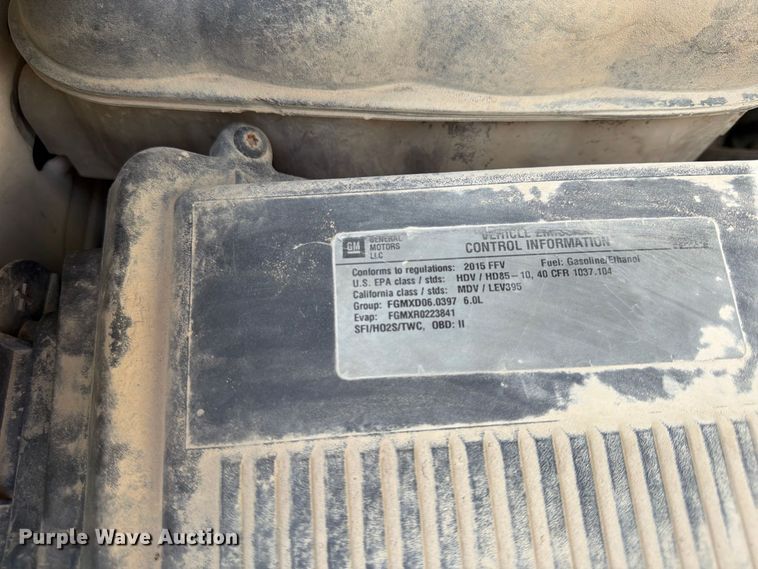 image for item FU4582 2015 GMC Sierra 2500HD 