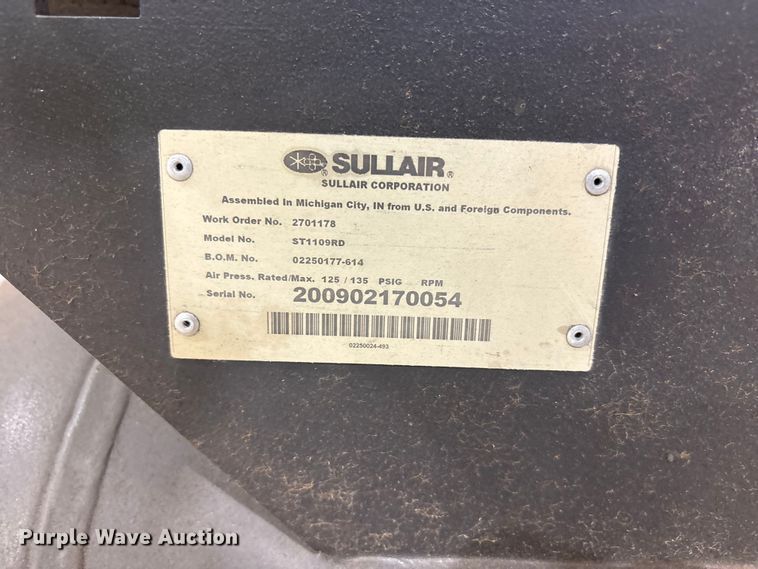 image for item JM9442 Sulair ST1100 air compressor