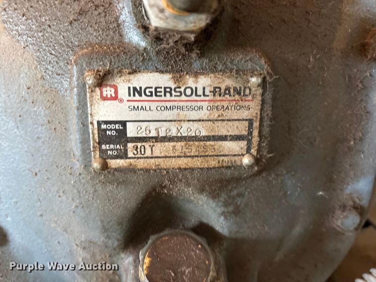 image for item JM9450 Ingersoll Rand 25T2X20 air compressor
