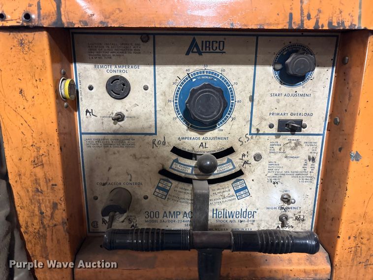 image for item JM9454 Air reduction company Heliwelder 300amp AC/DC welder