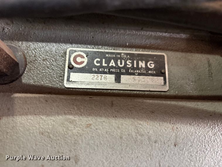 image for item JM9459 Clausing 2276 drill press