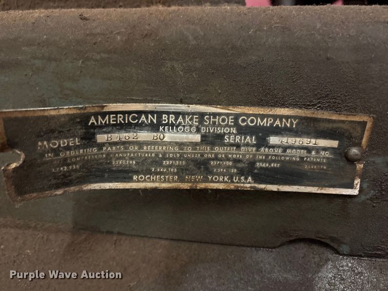 image for item JM9462 American Brake Shoe Company B 462 B0 air compressor