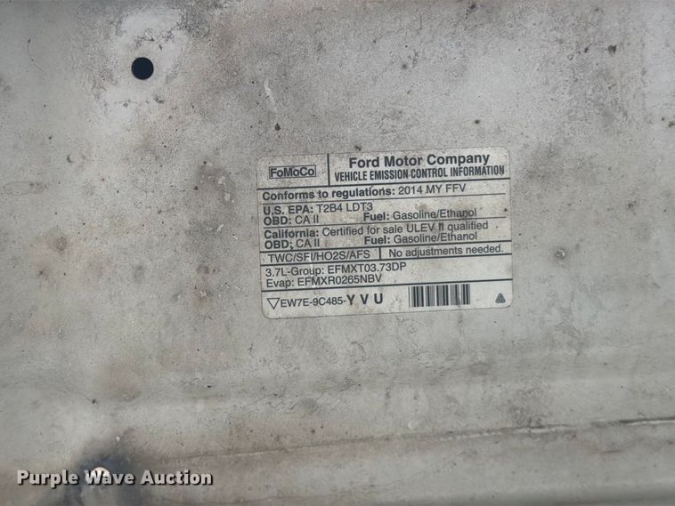 image for item YA4159 2014 Ford F150 pickup truck