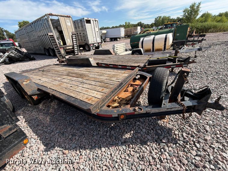 image for item YA4296 2016 Townmaster T-12DT tilt deck utility trailer