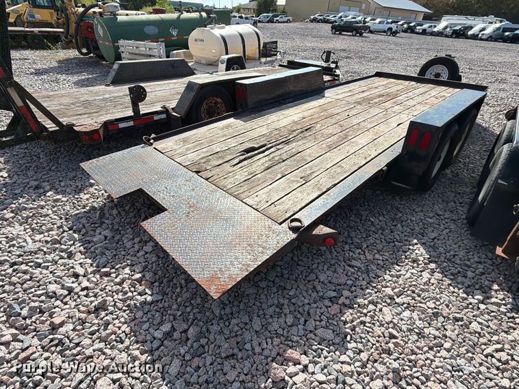 image for item YA4296 2016 Townmaster T-12DT tilt deck utility trailer