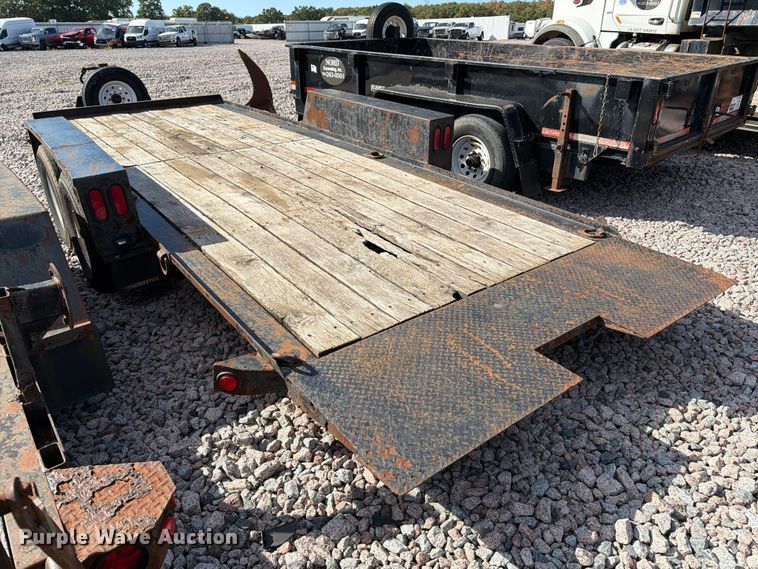 image for item YA4296 2016 Townmaster T-12DT tilt deck utility trailer