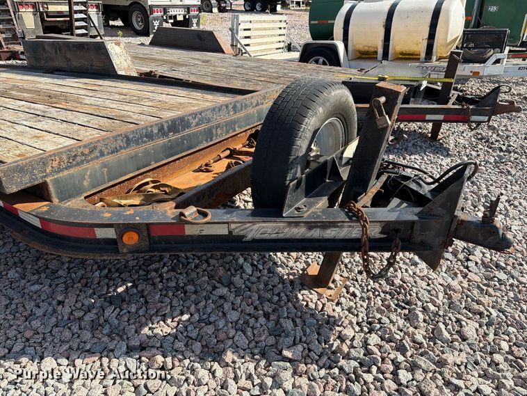 image for item YA4296 2016 Townmaster T-12DT tilt deck utility trailer