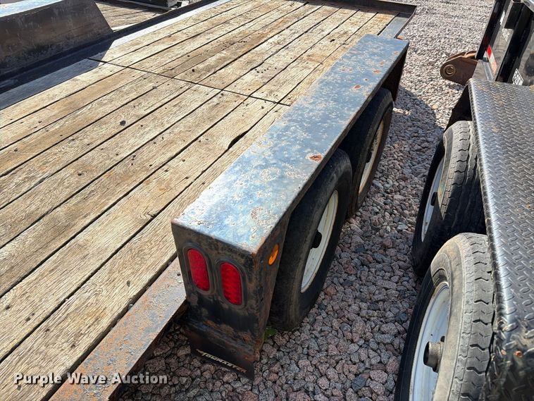 image for item YA4296 2016 Townmaster T-12DT tilt deck utility trailer
