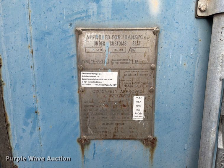 image for item YA4666 2007 Tianjin Pacific shipping container