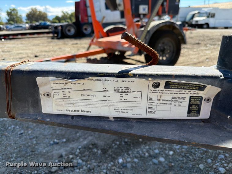 image for item YA4670 2020 Generac light plant