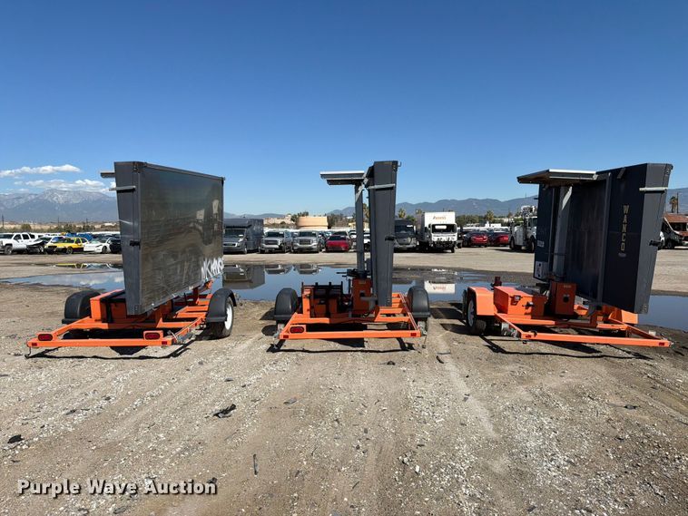 image for item YA4671 (3) 2020 Wanco WTLMB message board trailers
