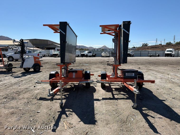 image for item YA4672 (2) 2020 Wanco WVT3 message board trailers