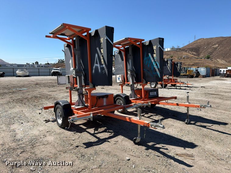 image for item YA4672 (2) 2020 Wanco WVT3 message board trailers