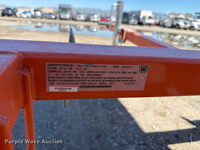 image for item YA4672 (2) 2020 Wanco WVT3 message board trailers
