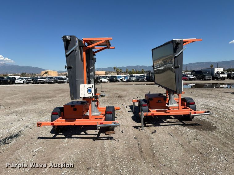 image for item YA4673 (2) 2020 Wanco WVT3 message board trailers