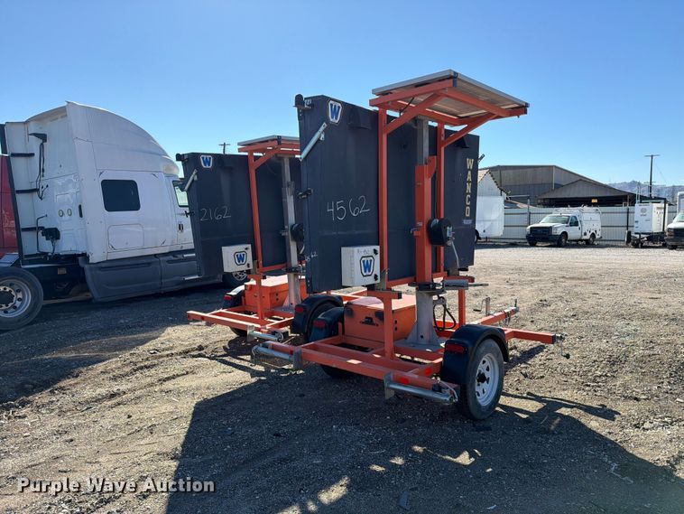 image for item YA4676 (2) 2020 Wanco WVT3 message board trailers