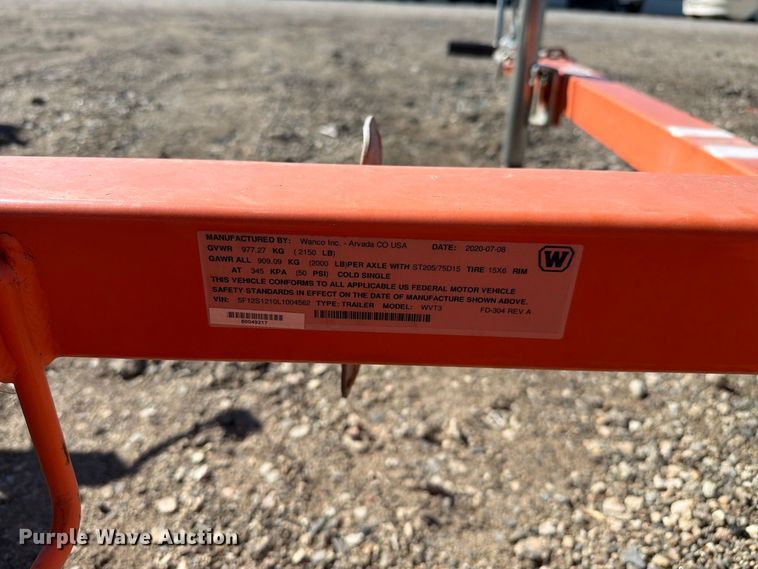 image for item YA4676 (2) 2020 Wanco WVT3 message board trailers