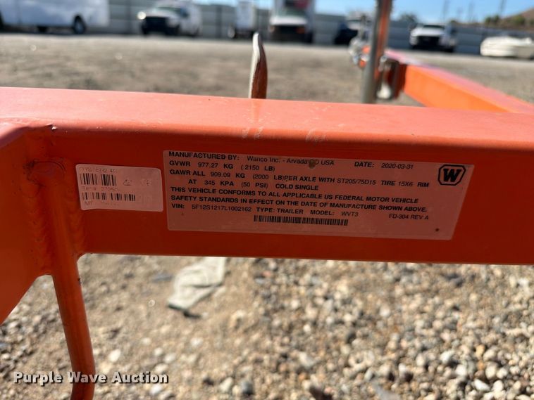 image for item YA4676 (2) 2020 Wanco WVT3 message board trailers