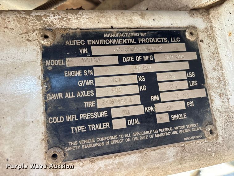 image for item YA4957 2018 Altec DC1317 wood chipper