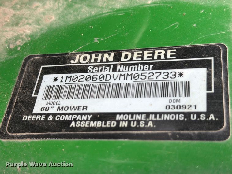 image for item YA5172 2021 John Deere 1023E MFWD tractor