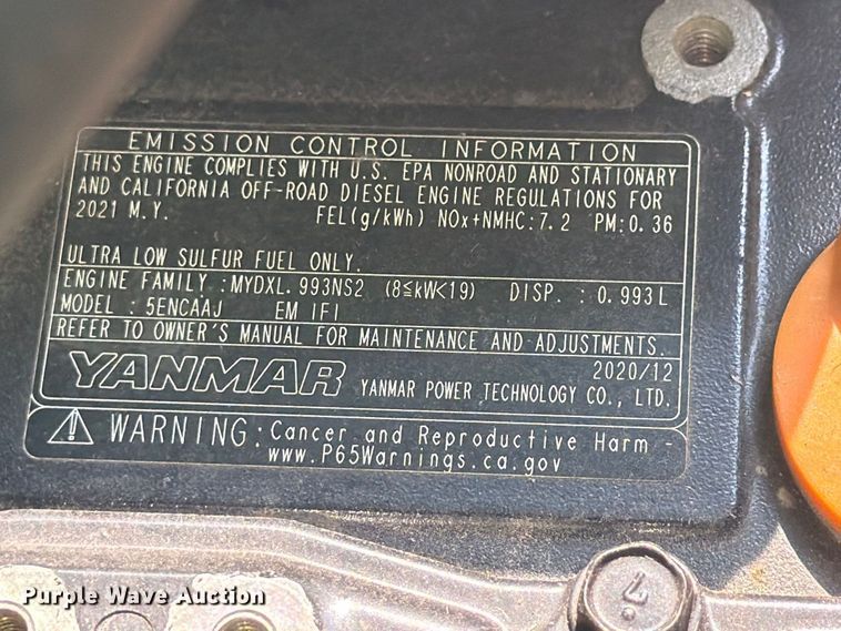 image for item YA5172 2021 John Deere 1023E MFWD tractor
