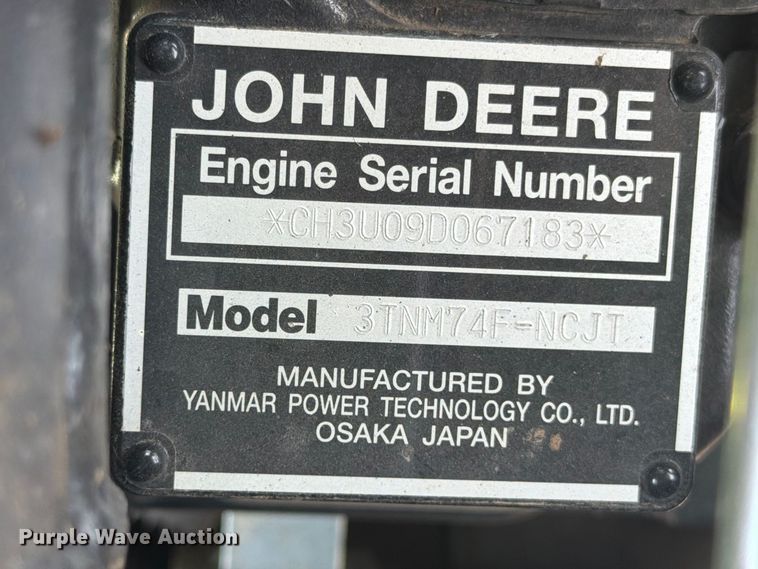 image for item YA5172 2021 John Deere 1023E MFWD tractor