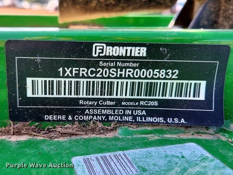 image for item YA5173 2024 John Deere RC2084 rotary mower