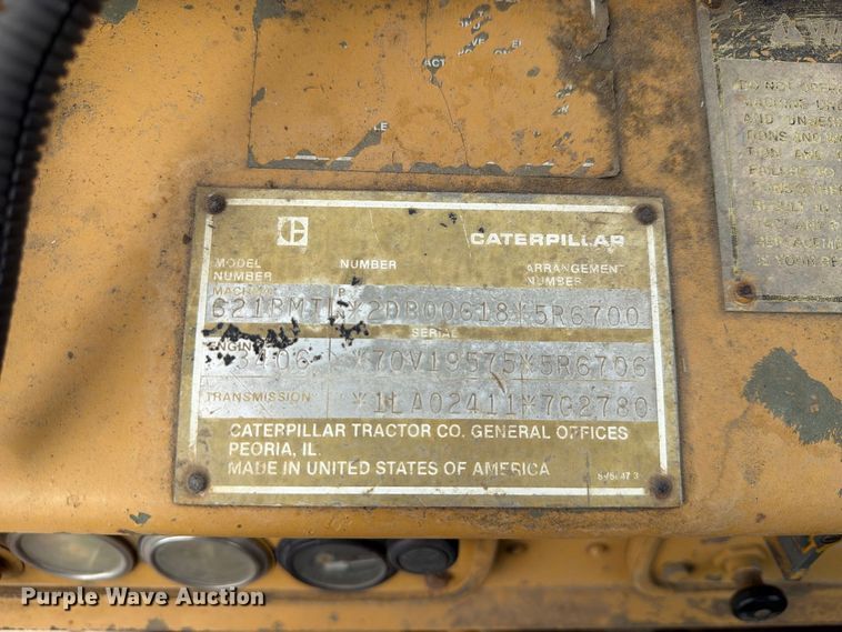 image for item DU3122 1985 Caterpillar 621B conventional scraper 