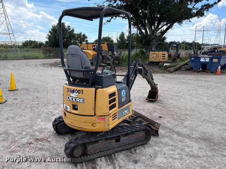 image for item DV7314 2015 John Deere 17G mini excavator