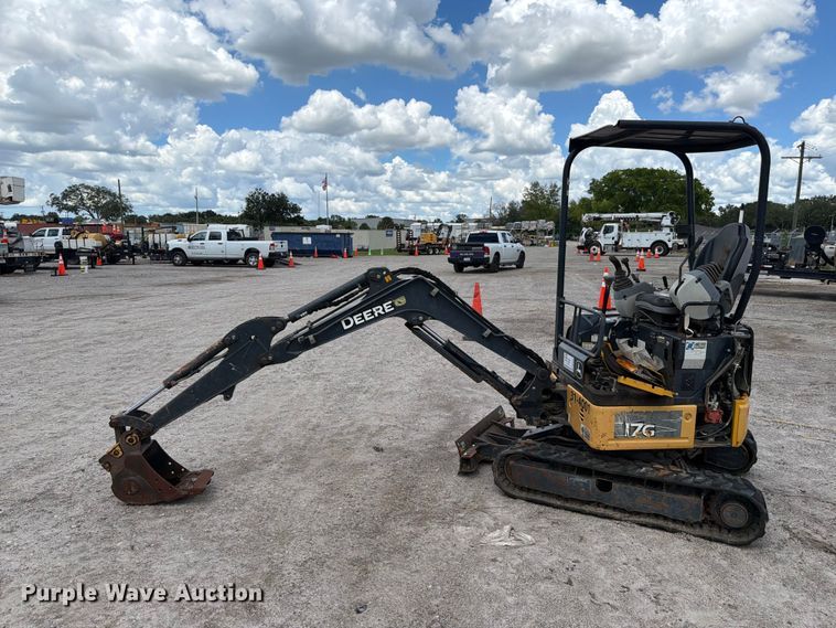 image for item DV7314 2015 John Deere 17G mini excavator