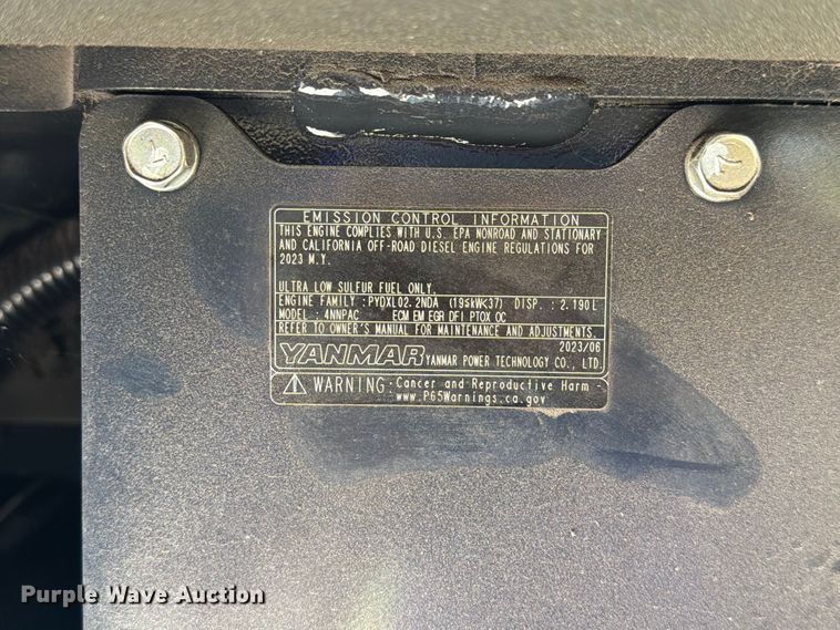 image for item DV7367 2023 Yanmar SV40 mini excavator