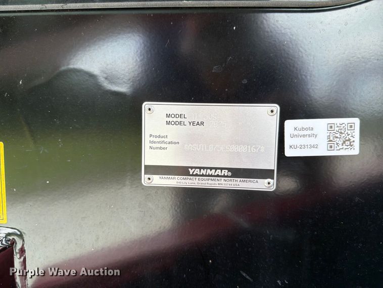 image for item DV7369 2025 Yanmar TL75VS tracked skid steer loader