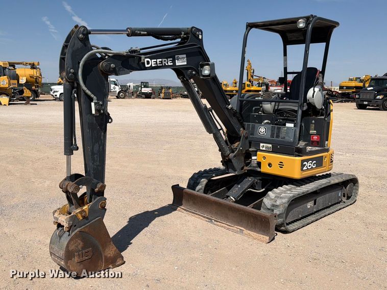 2020 John Deere 26G mini excavator