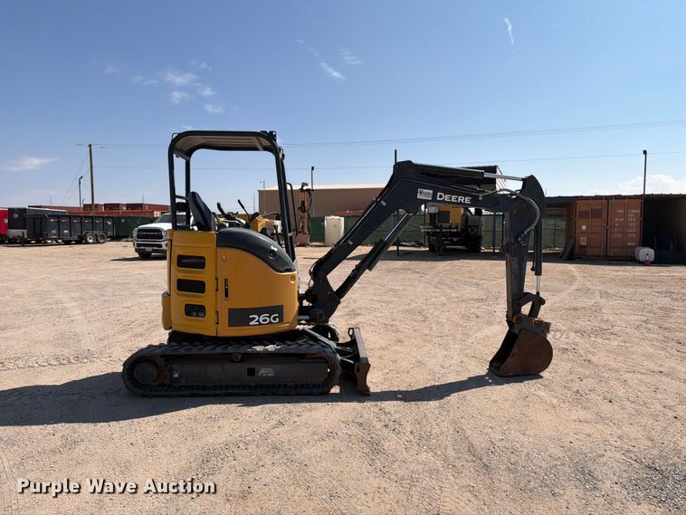 image for item DV8626 2020 John Deere 26G mini excavator
