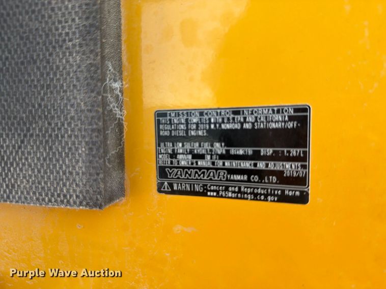 image for item DV8626 2020 John Deere 26G mini excavator