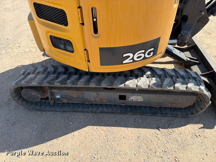 image for item DV8626 2020 John Deere 26G mini excavator