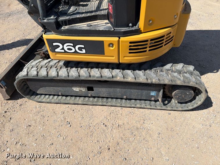 image for item DV8626 2020 John Deere 26G mini excavator
